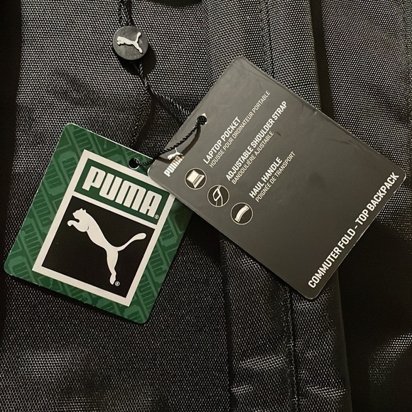 Puma Backpack Commuter Fold Top Laptop Backpack Oil Swirl Effect NWT 💻 🎒🆕 - Picture 9 of 15